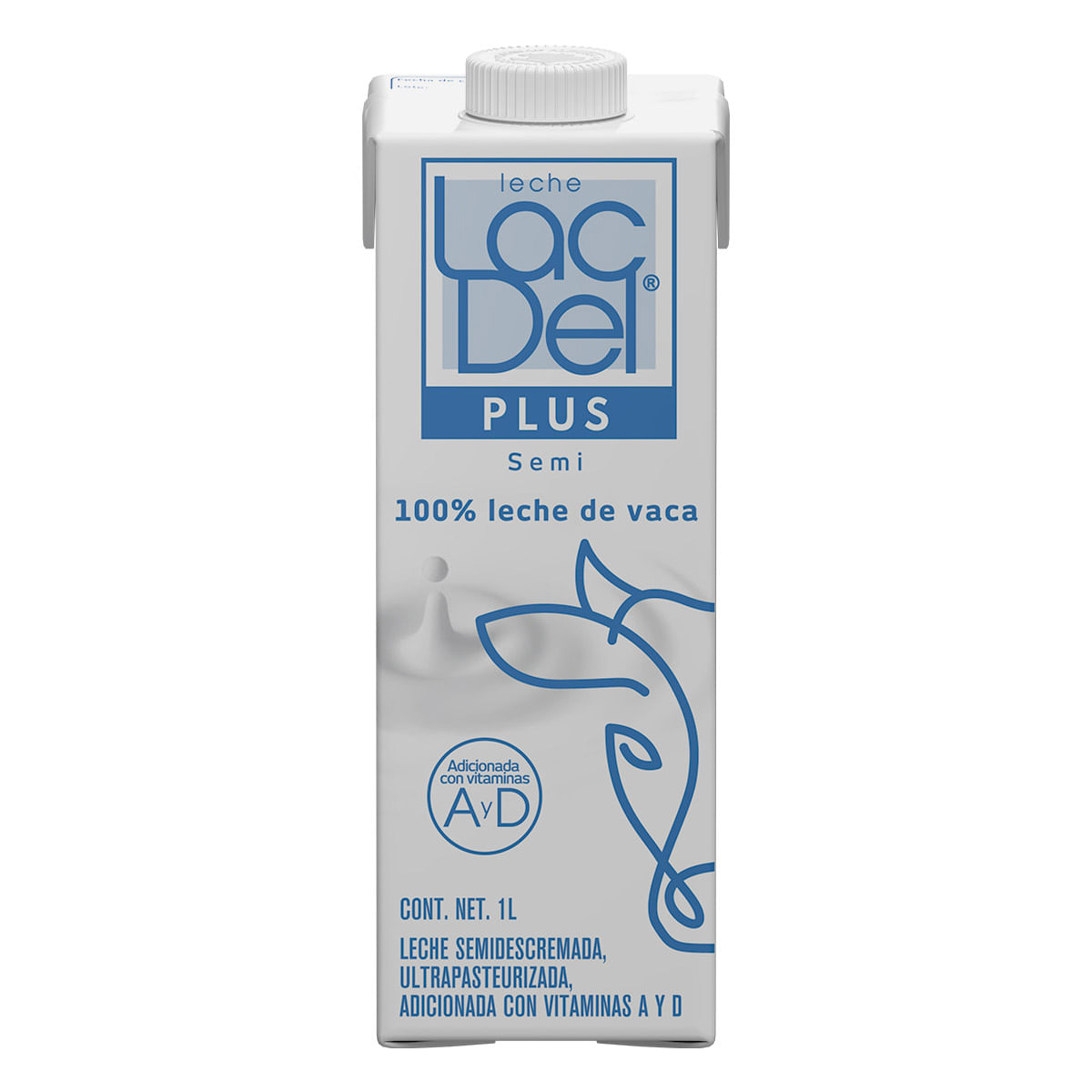 Leche Lac Del Semidescremada 1L